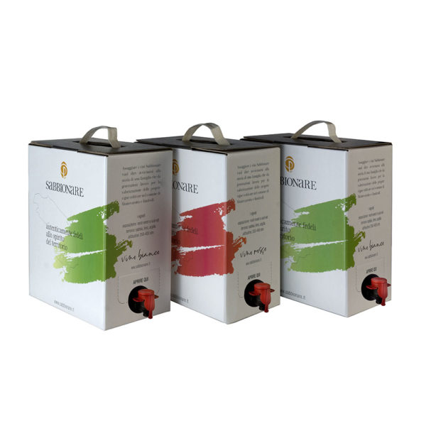 Confezione 3 Bag in Box 5 Litri Bianco o Rosso